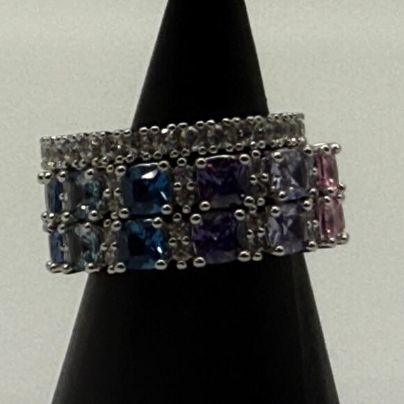 Bomb Party RBP7603 Our Thoughts Don't Define Us Cubic Zirconia Stone Size 8 Ring - Picture 2 of 8